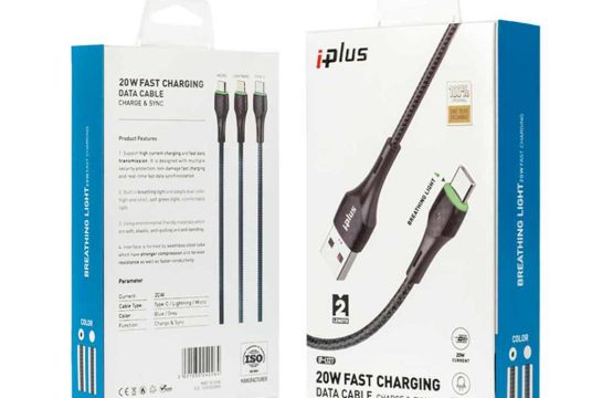 كيبل قماش 2متر (تايب سي) L127 IPLUS