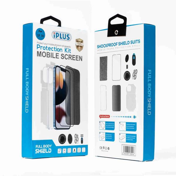 بكج حماية ايفون Iplus -8 in 1 تبكج ايفون 14