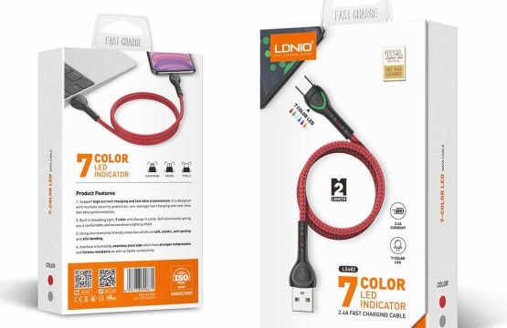 كيبل قماش ضد القطع 2M LDNIO LS482