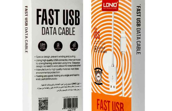 LDNIO SY-03 كيبل ايفون USB سريع الشحن