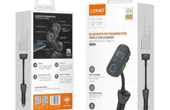 شاحن pd + يو إس بي ثلاثي LDNIO C705Q بتقنية البلوتوث