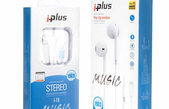 سماعه سلك ايفون سفن اصلي بلوتوث I-18 IPLU S