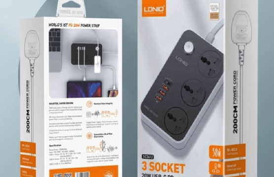 توصيلة كهربائية لدنيو LDNIO SC3412 PD20W