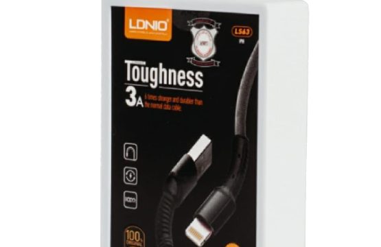 كابل شحن قماش مقاوم للقطع يدعم شحن سريع  LDNIO LS63