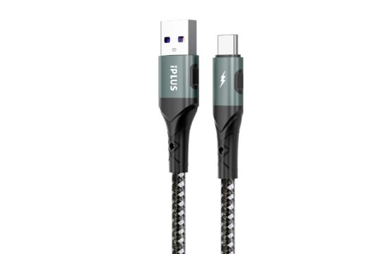 كيبل تايب سي قماش 60 وات مع شحن سريع ونقل بيانات – طول 1.2 متر مع تقنية العازل